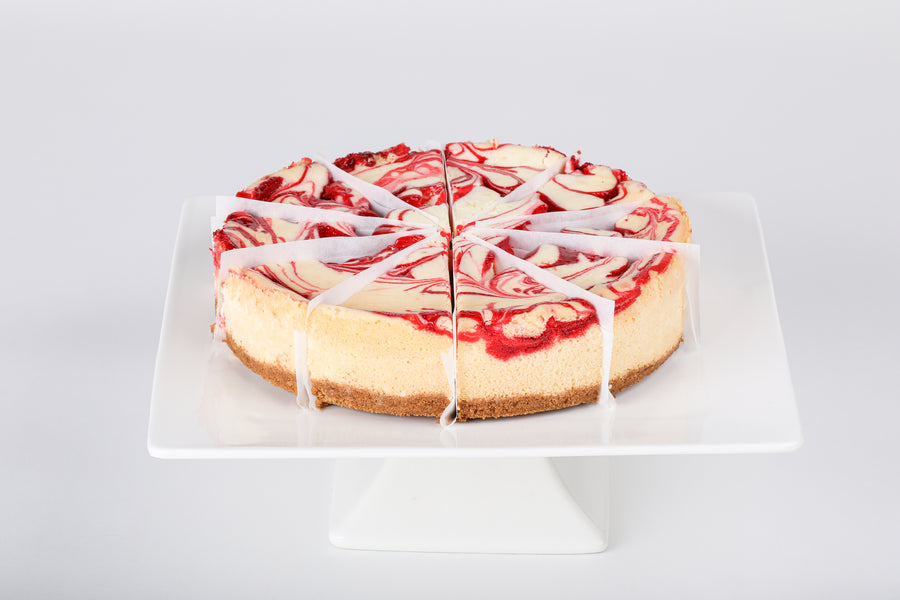 Strawberry Swirl Cheesecake - Lucki's Gourmet